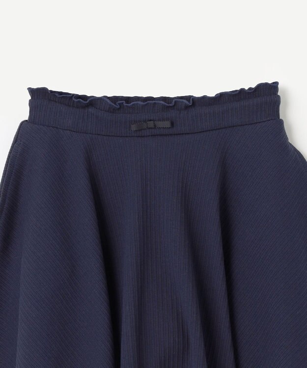 組曲 KIDS 【インパンツ付き】【110-140cm】フレアテレコ スカート ネイビー系