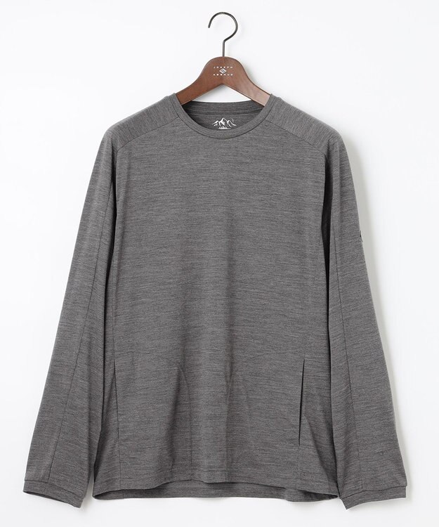 JOSEPH ABBOUD MOUNTAIN 【UNISEX】メリノウール天竺 カットソー ライトグレー系