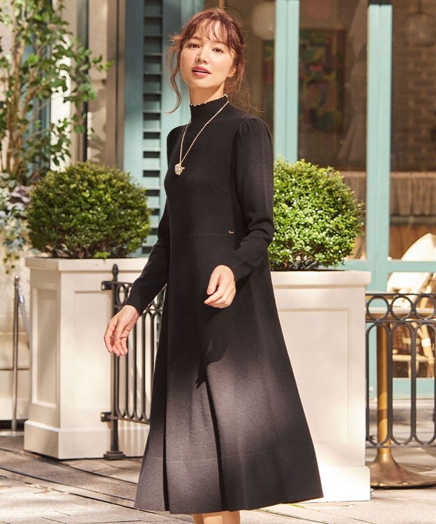 TOCCA 【洗える！】AMULET ニットドレス ブラック系