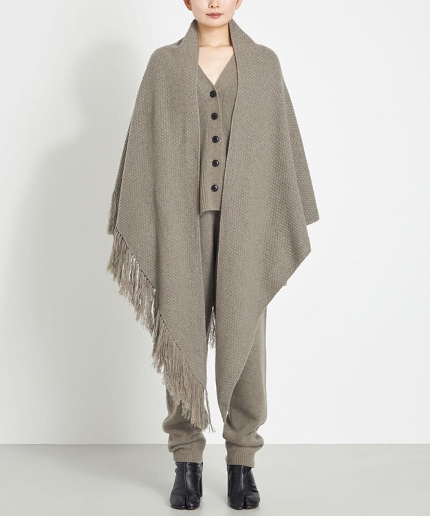 NAVE ウールカシミヤカーディガン ライトグリーン系