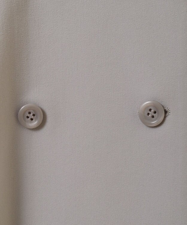 earth music&ecology サイドプリーツジレンチ グレー