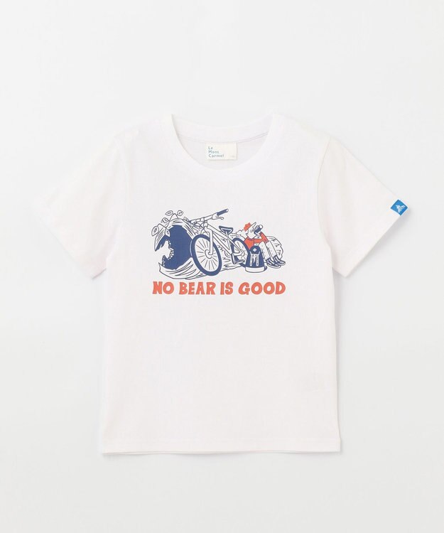 SHARE PARK MENS 【KIDS】UVカット アートコラボTシャツ〈BEAR〉 ホワイト