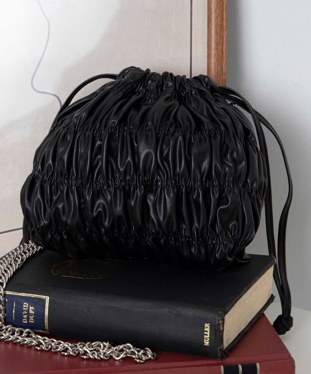 WEGO 巾着チェーンショルダー 柄7