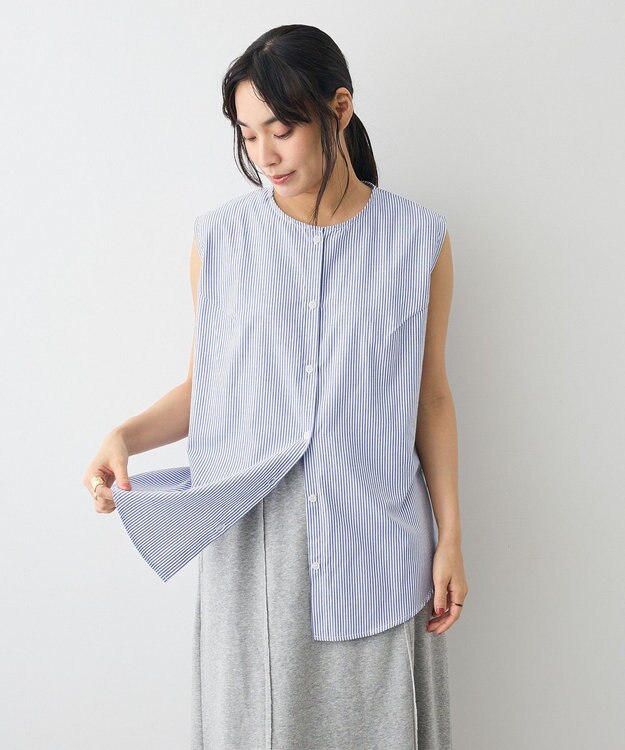 CRAFT STANDARD BOUTIQUE ポンチ＋布帛セットチュニック B