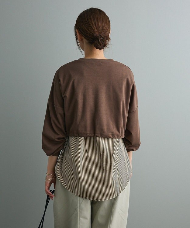 CRAFT STANDARD BOUTIQUE ポンチ＋布帛セットチュニック C