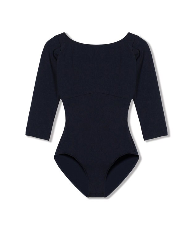 Chacott 7分袖レオタード ネイビー