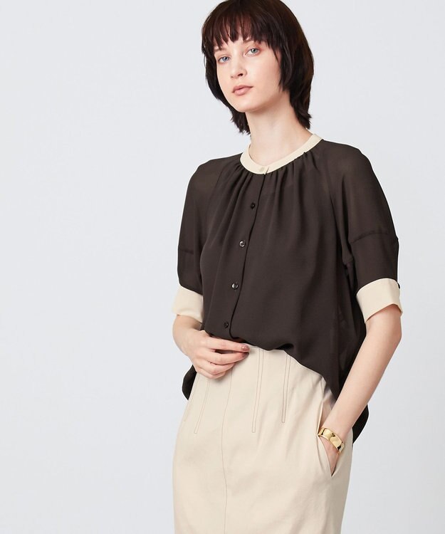 BEIGE， BOUIN / ブラウス Bista x Ecru