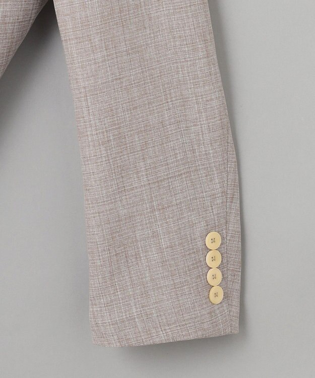 GOTAIRIKU ウォッシャブルに進化【洗える/シワになりにくい/ストレッチ】タイワンタフタ ジャケット ベージュ系