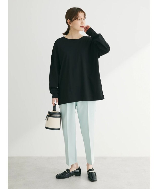 Green Parks 前後でも着れちゃう万能長袖ロンＴ Black