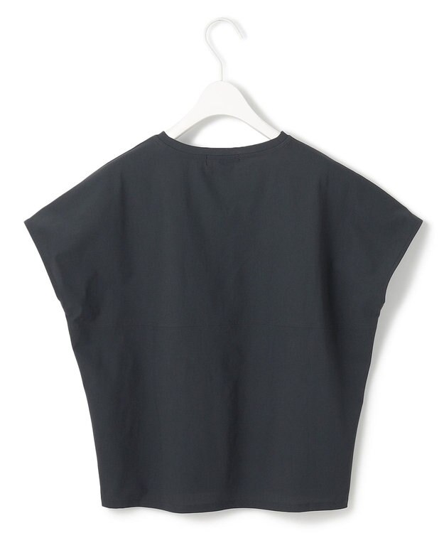 ICB L 【接触冷感・UVカット・防シワ・洗える】 アトラストリコット フレンチスリーブトップス チャコール系