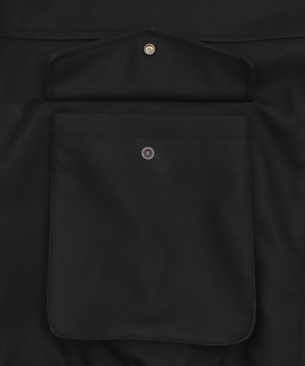 WEGO 【25年秋冬新作/ユニセックス着用ITEM/SMLサイズ展開】PUダブルZIPフライトブルゾン ブラック