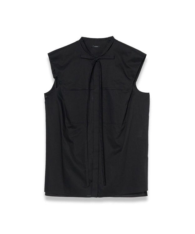 JOSEPH 【WEB&OUTLET限定・洗える】ライトポプリン　ブラウス Black