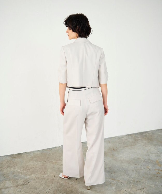 GRACE CONTINENTAL ショートテーラージャケット ベージュ