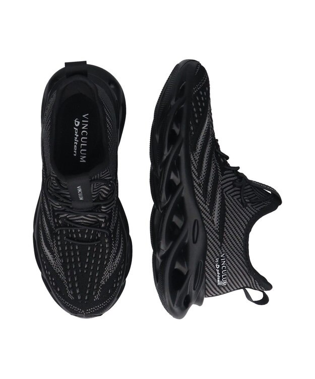 Bridget Birkin 【VINCULUM×phiten】エアロソールコラボスニーカー ブラック雑材