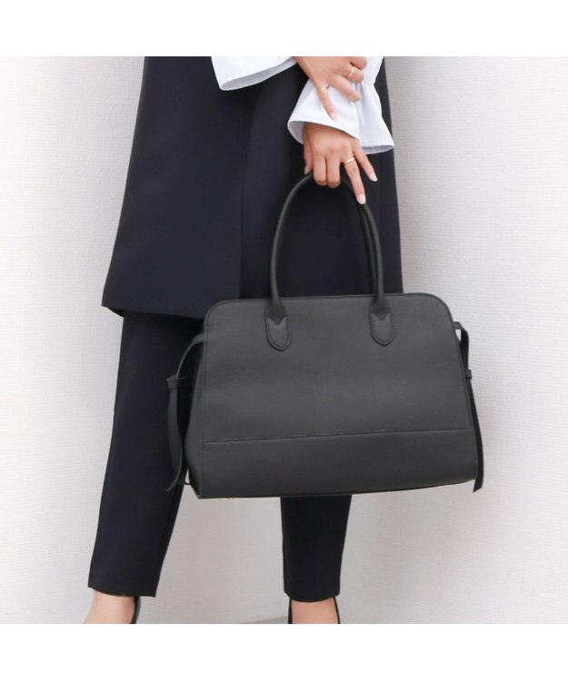 UNBILLION ペルケ perche / 牛革スクエアトート ブラック