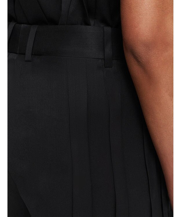 JOSEPH ジョゼフプリッセ　ワイドトラウザーズ Black