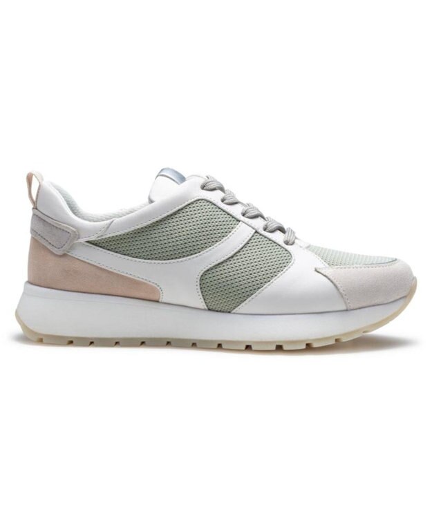 REGAL FOOT COMMUNITY 【リーガルレディース】BF07 メッシュスニーカー グリーンベージュ