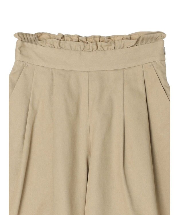 earth music&ecology フリルキュロットパンツ Camel