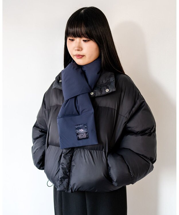 F/ACSION 【ユニセックス/防水・保温・撥水・透湿/洗える】KOMOKAKE　ダウンマフラー NAVY