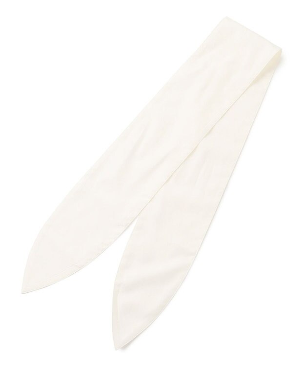 ICB L 【接触冷感・UVケア・洗える】 レーヨンコンパクトローン ボウタイシャツ オフホワイト系