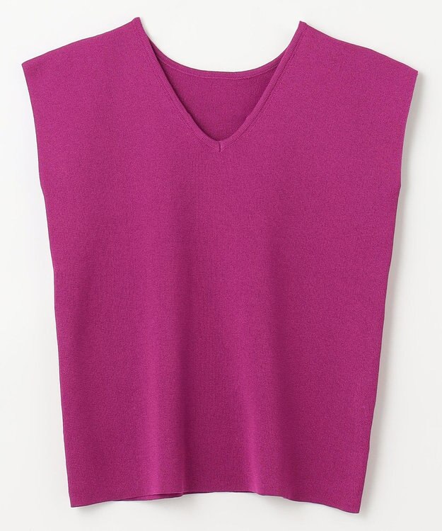 ANY 【前後2WAY/アンチピリング/洗濯機可】ノースリーブニット ピンク