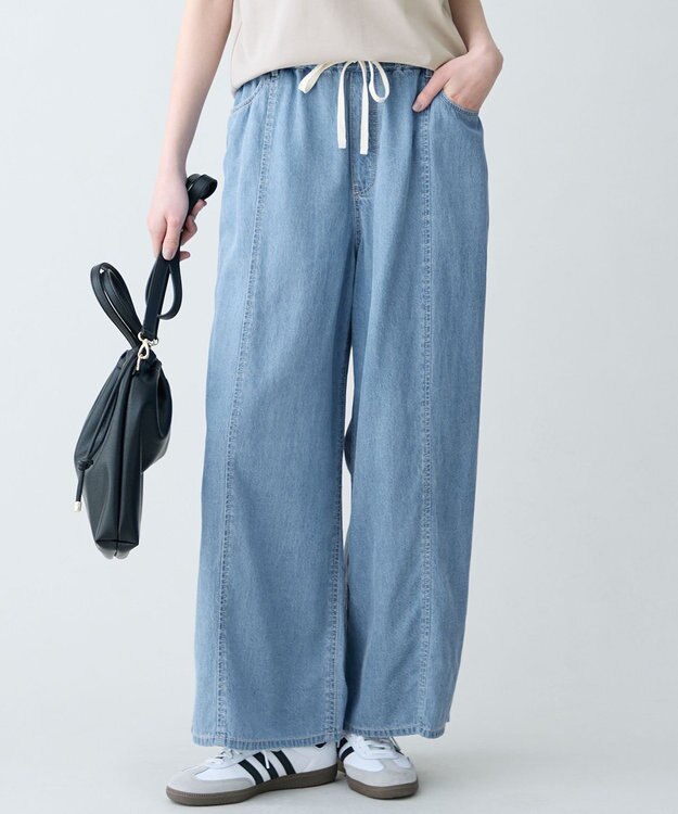 ANY L ライトオンスデニムパンツ ブリーチインディゴ