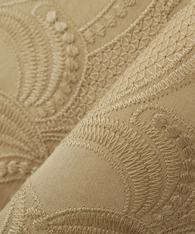 YECCA VECCA 刺繍ペプラムジレ Beige