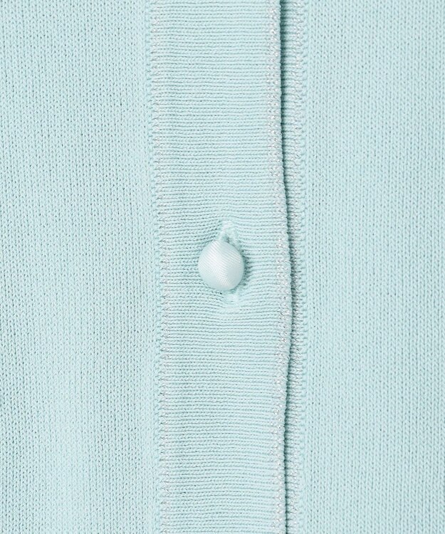 ANY SIS L 【好印象ブライトニット】ラメライン カーディガン アイスブルー