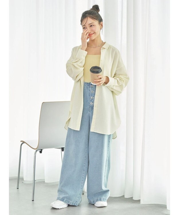 earth music&ecology サッカーレギュラーシャツ Yellow