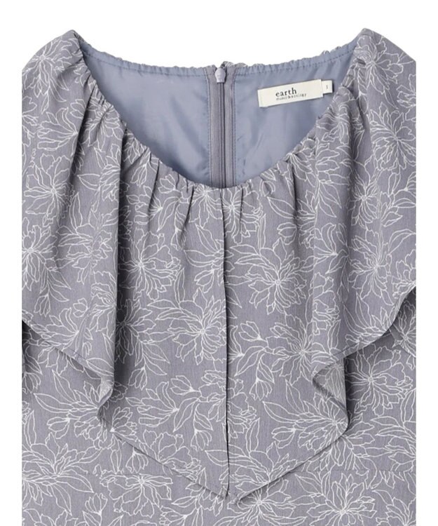 earth music&ecology ２ＷＡＹ　フリルスリーブワンピース Sax