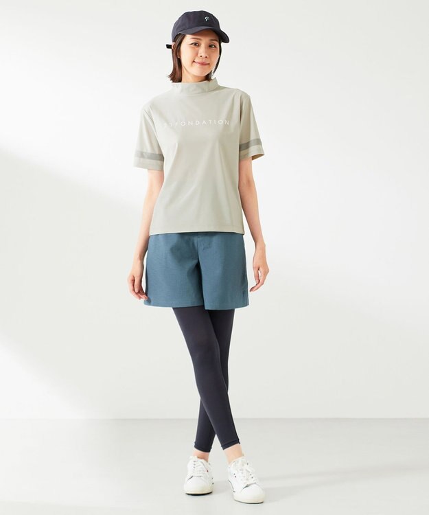 23区GOLF 【23Fondation/WOMEN】ハイテンション モックネック ベージュ系