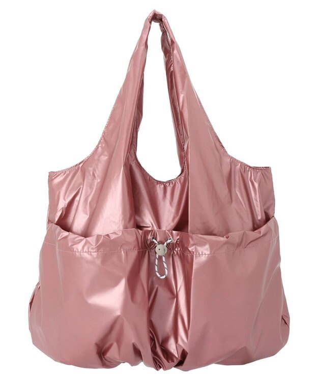 Green Parks ａｎｄｍｉｋｋａ　ドロストバルーンメタリックトート Pink