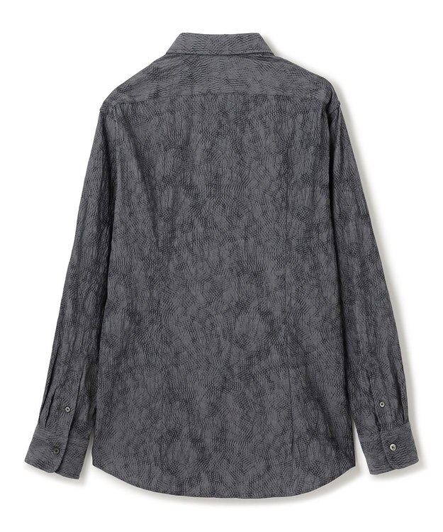 JOSEPH HOMME アブストラクトジャガード レギュラーカラーシャツ グレー系
