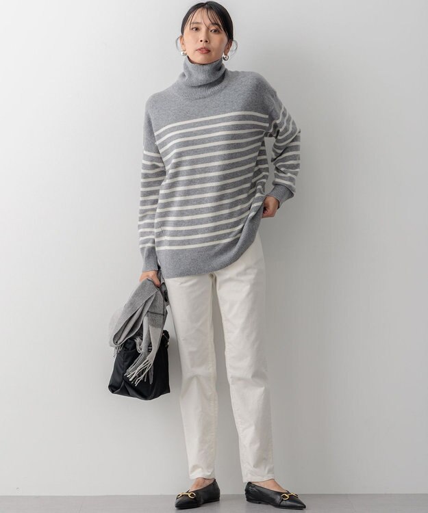 23区 S 【洗える】23区DENIM ベルベットストレッチ ボーイズ テーパードパンツ ホワイト系