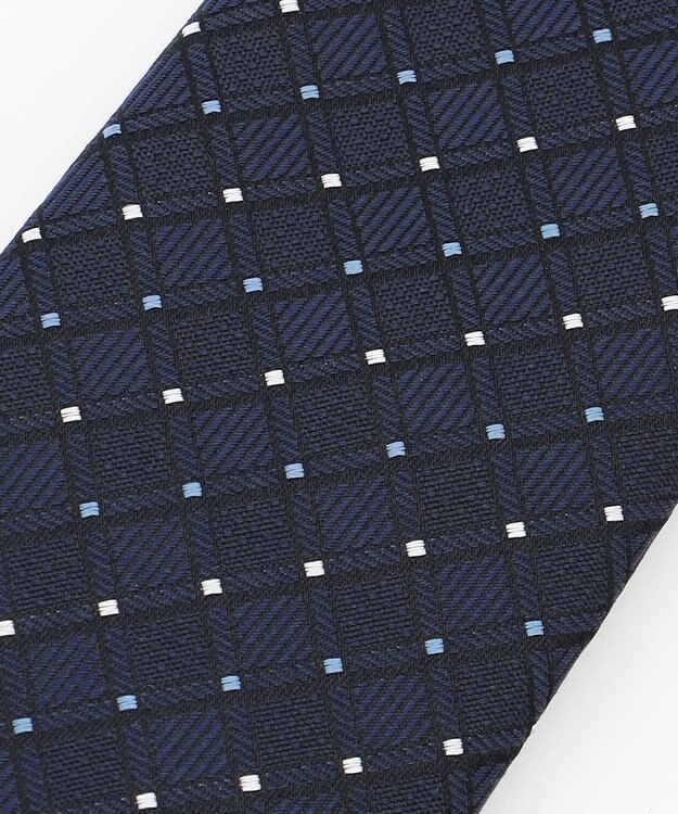 JOSEPH HOMME スクウェアドット　ネクタイ ネイビー系3