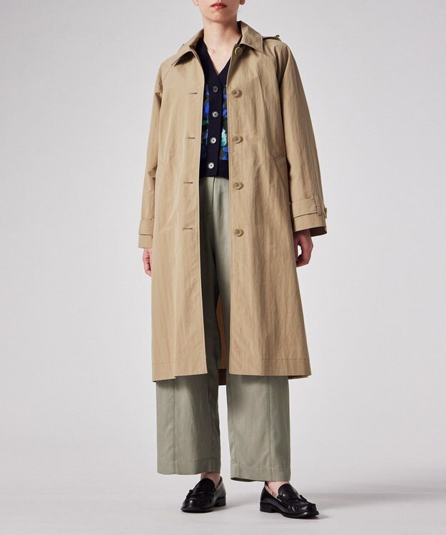 Paul Smith 【撥水】タフタ ライト ロングコート ベージュ