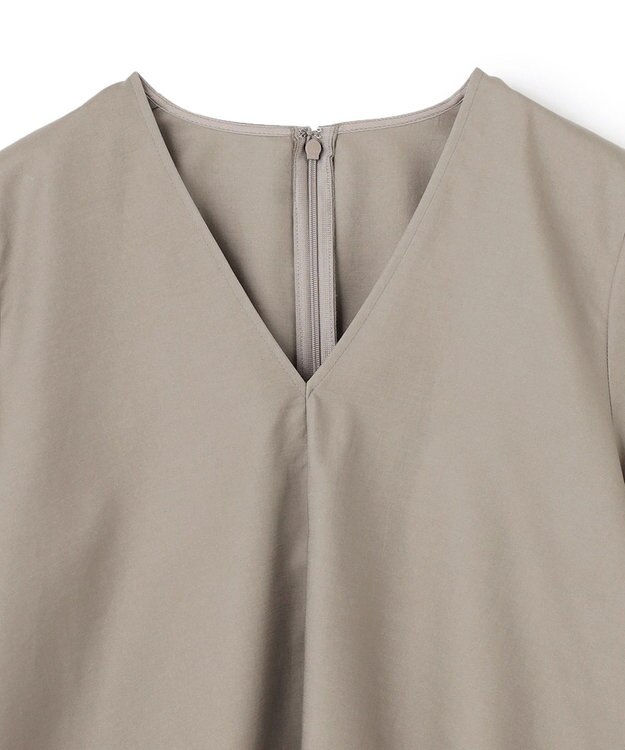 BEIGE， PERSIMMON / フレアーブラウス Slate