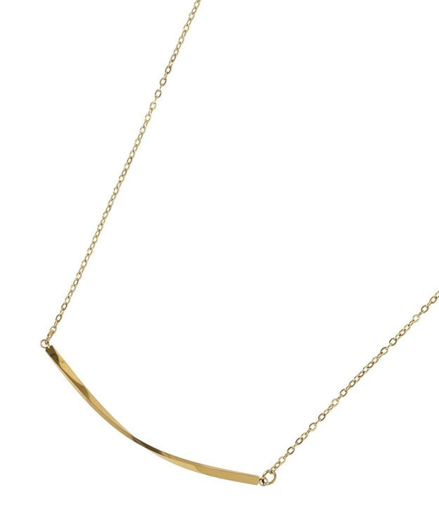 YECCA VECCA ステンレスニュアンスバーネックレス Gold