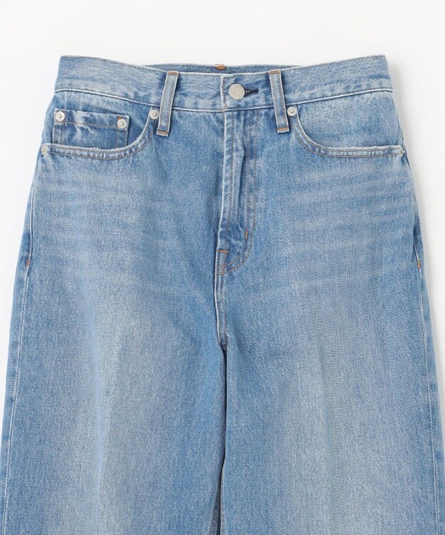 NAVE 【Nave　洗える】デニム センタープレスパンツ スカイブルー系