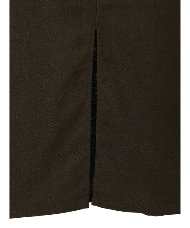 earth music&ecology ＳＥＴ２点ヘリンボーンベスト＋キャミドレ Black