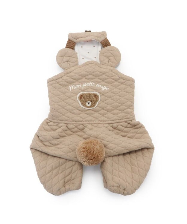 PET PARADISE ペットパラダイス くまちゃん キルト オーバーオール 小型犬 くまちゃん