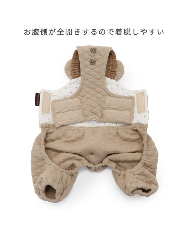 PET PARADISE ペットパラダイス くまちゃん キルト オーバーオール 小型犬 くまちゃん