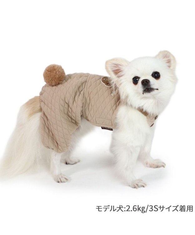PET PARADISE ペットパラダイス くまちゃん キルト オーバーオール 小型犬 くまちゃん