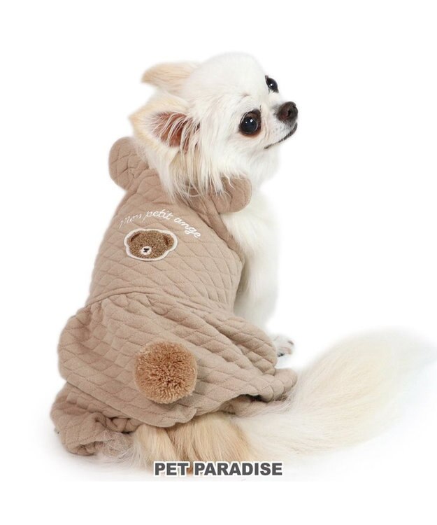 PET PARADISE ペットパラダイス くまちゃん キルト オーバーオール 小型犬 くまちゃん