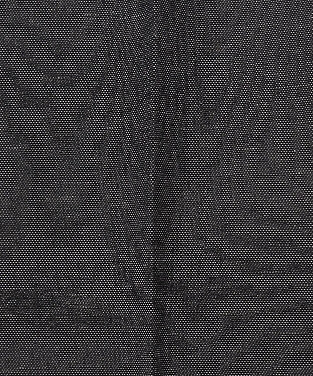 23区 【セットアップ対応/洗える】コットンリネン オックスストレッチ テーパード パンツ ブラックシャンブレー