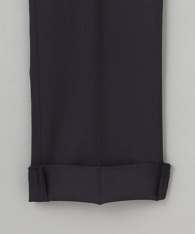 GOTAIRIKU オールシーズン対応【御幸毛織】WOOL×SOLOTEX ストレッチスーツ（ブラックストライプ） ブラック系1