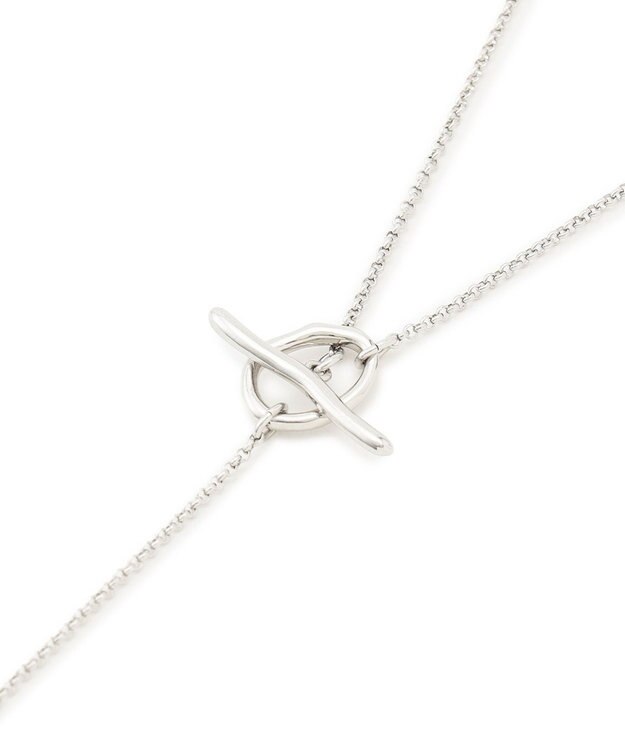 23区 パール ラリエット ネックレス シルバー系