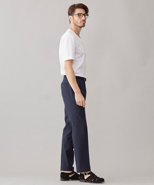 GOTAIRIKU ビジネスインナー/下着兼用【パックT】5.6oz 綿100％ スムース光沢加工 Tシャツ（Vネック/2枚セット） ホワイト系