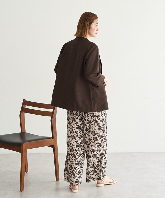 YECCA VECCA アートプリントスリットワイドパンツ Multi