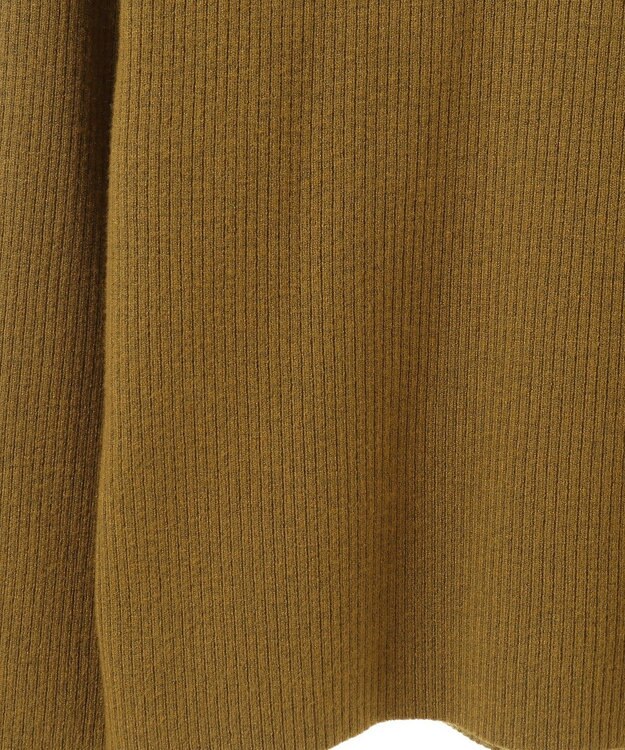 Green Parks もちっと袖配色ボートネックニットプルオーハ Green